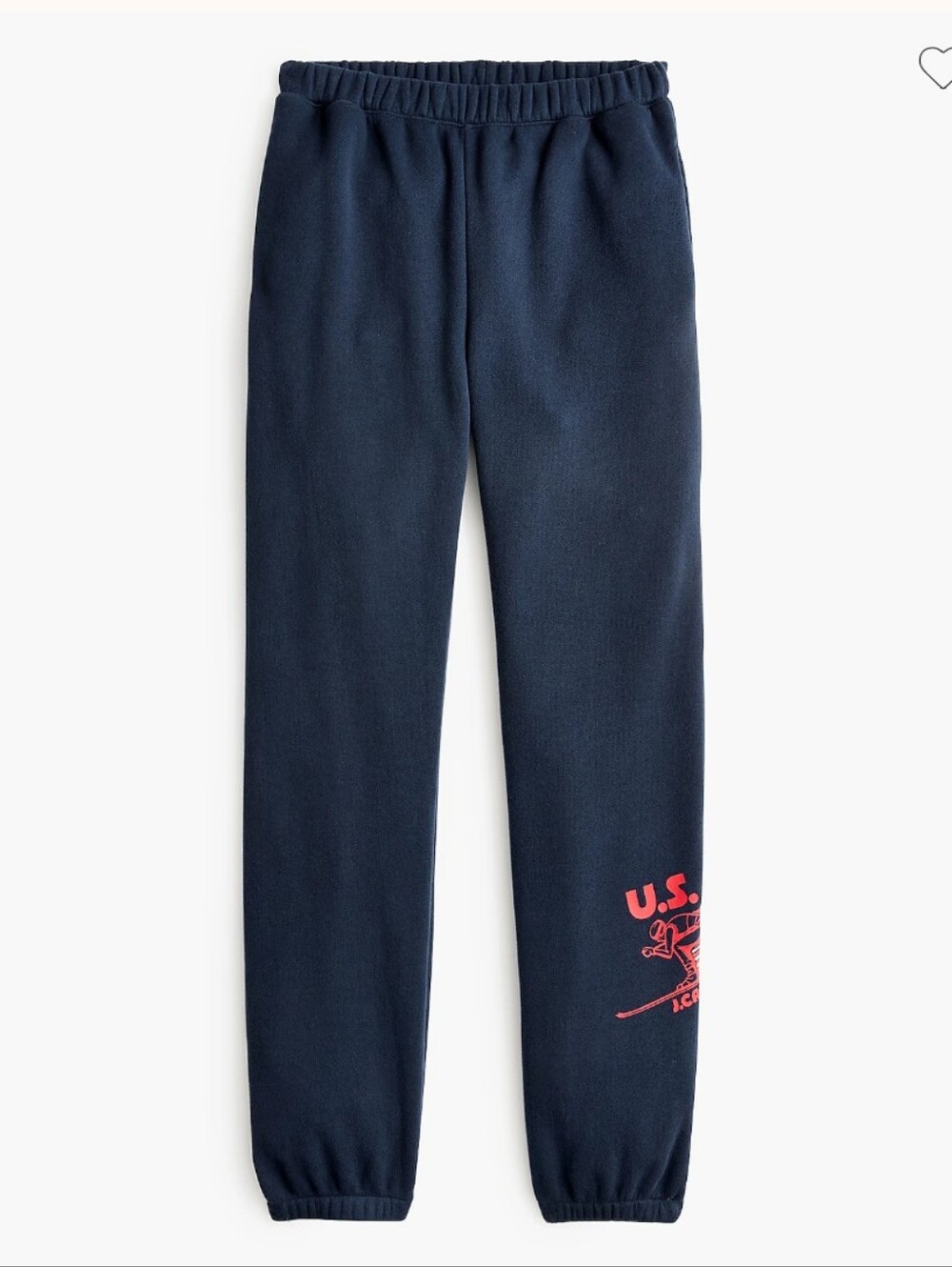 J Crew Factory U.S. Ski & Snowboard by J.Crew heritage terry graphic jogger pant